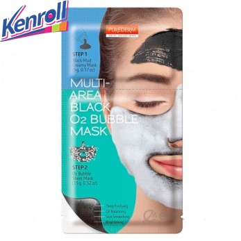Комбинированная маска с черной глиной и активным кислородом для лица \Корея