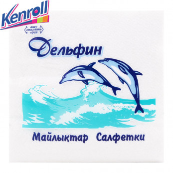 Салфетки Дельфин белые 100шт