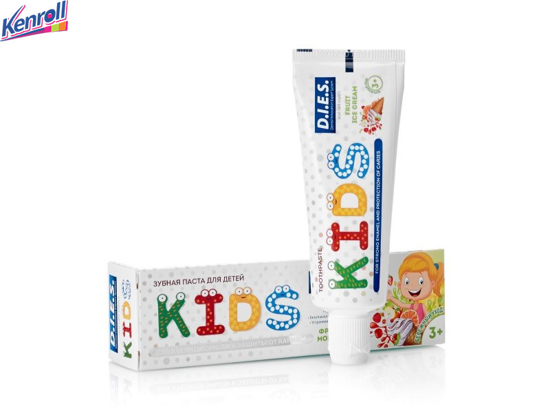 Зубная паста детская Kids фруктовый рожок 3-7 лет D.I.E.S. 