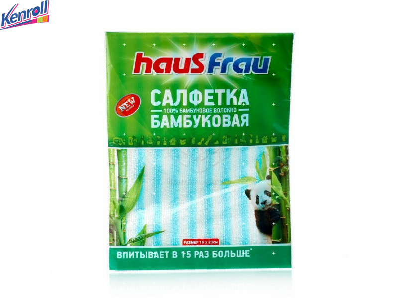 Салфетка бамбуковая универсальная 1 шт Haus Frau 