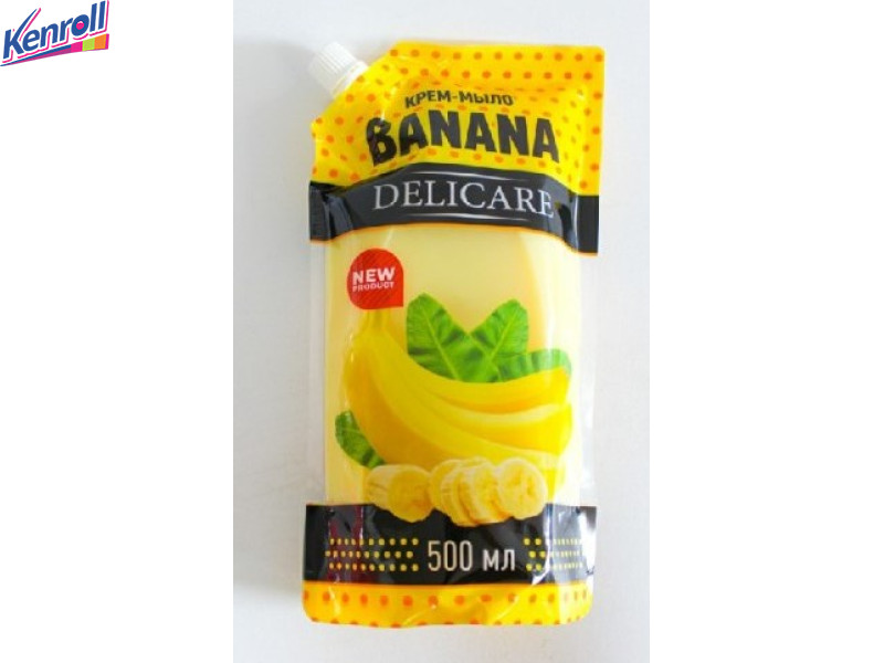 Мыло жидкое дой-пак Арома Банан 500 мл.  Delicare