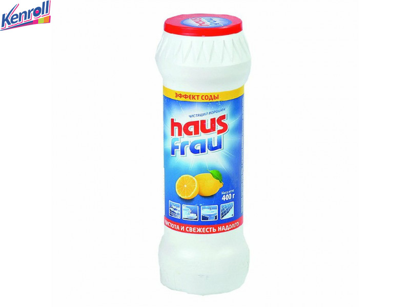 Чистящее средство универсальный порошок с ароматом Лимона 400 гр Haus Frau