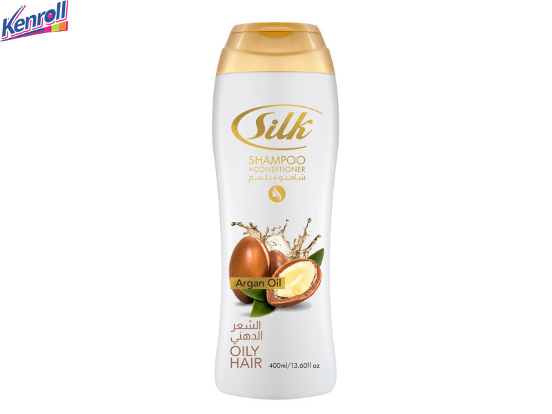 Silk Shampoo 400 ml Argasn Oil .Шампунь для жирных и нормальных волос\Арабские Эмираты