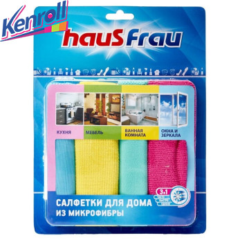 Набор салфеток из микрофибры кухня, мебель, ванная, стекла Haus Frau 