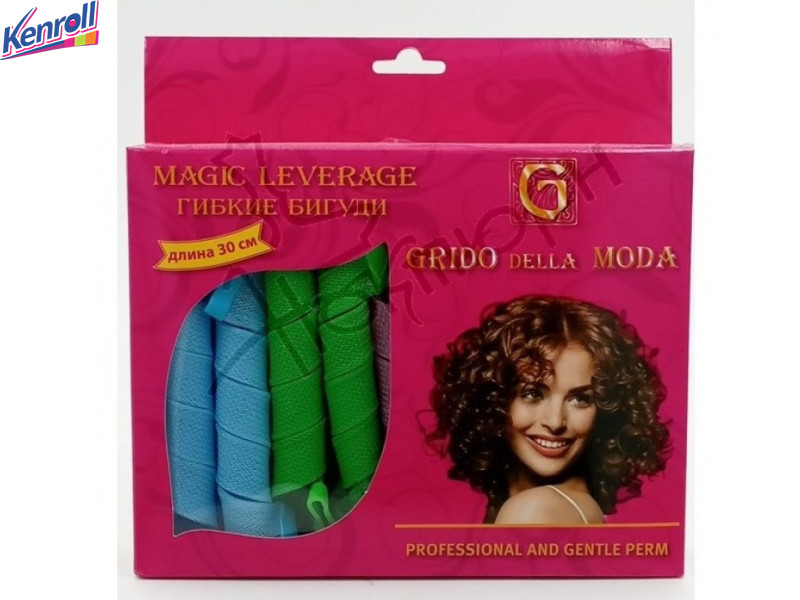 Бигуди для завивки спиральные magic leverage Grido della Moda 18 шт 