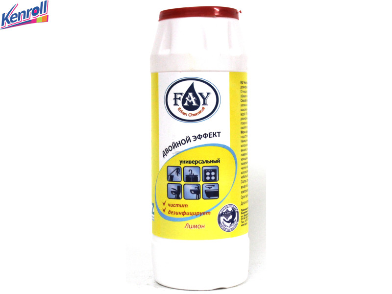 Чистящий порошок FAY 500 гр Лимон с Хлором.