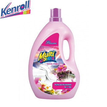  Multi Color Кондиционер  для белья мягкий Flovers 4 л (розовый)