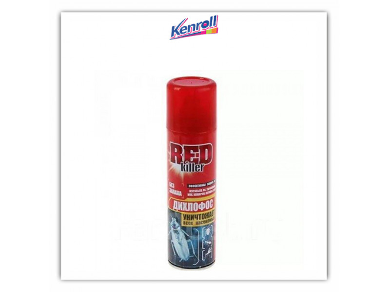 Дихлофос Red killer Без запаха Уничтожает всех насекомых 200 мл