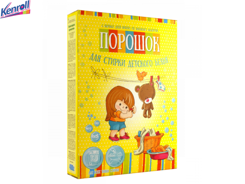 Детский стиральный порошок 400 гр\коробка
