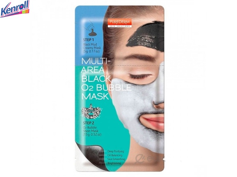 Комбинированная маска с черной глиной и активным кислородом для лица \Корея