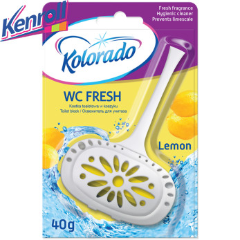 Брусок-подвеска туалетный Kolorado WC FRESH лимон  блистер\Польша