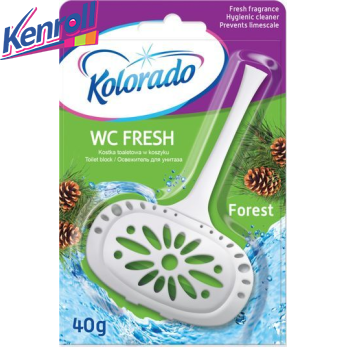 Брусок-подвеска туалетный Kolorado WC FRESH лимон 40 гр  блистер