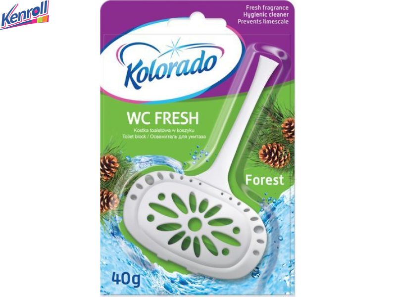 Брусок-подвеска туалетный Kolorado WC FRESH лимон 40 гр  блистер