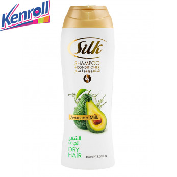 Silk Shampoo 400 ml Dry Hair Avocado Milk для сухих волос\ОАЭ