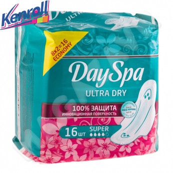 Прокладки Uitra super Dry 16шт Day Spa