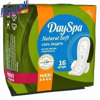 Прокладки Natural Soft Maxi 16 шт  Day Spa 