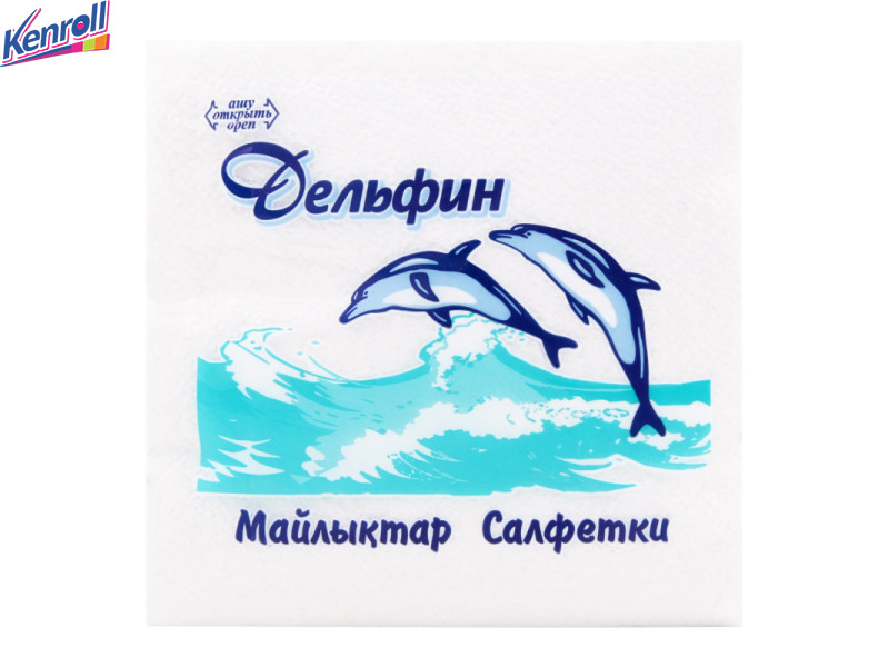 Салфетки Дельфин белые 100шт