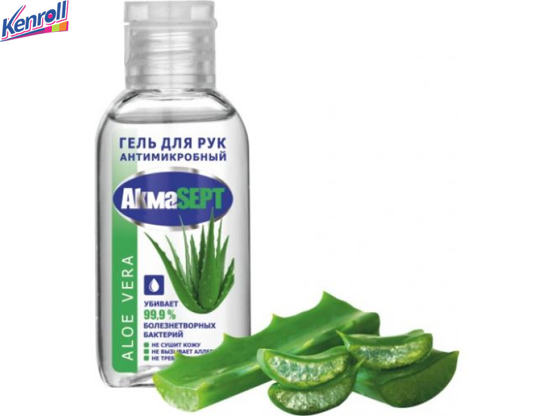 Гель для рук антимикробный "Aloe Vera" 50 мл Akmasept