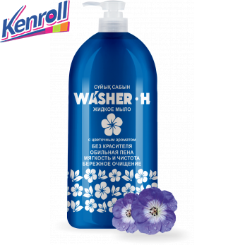  Жидкое мыло с цветочным ароматом Washer-H 1000 мл