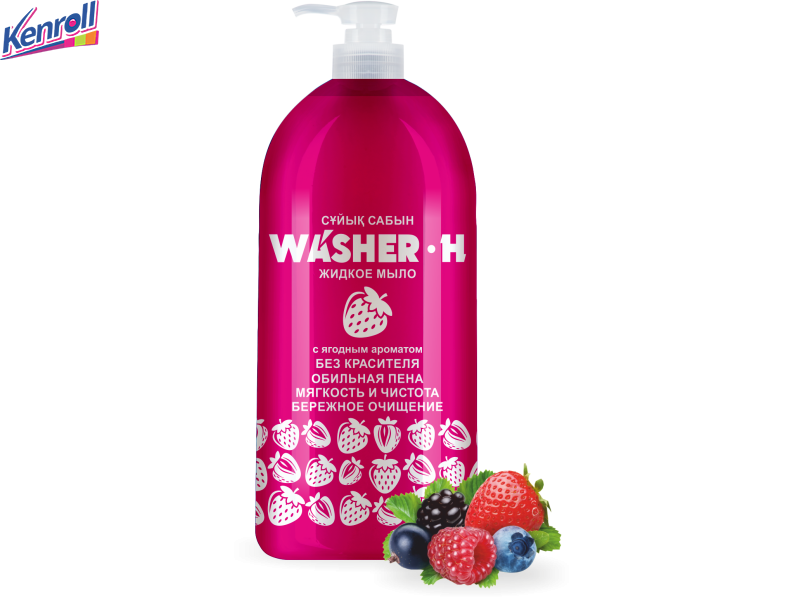 Жидкое мыло с ягодным ароматом Washer-H 1000 мл