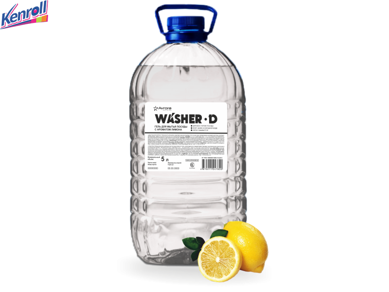 Гель для мытья посуды с ароматом лимона Washer-D 5л