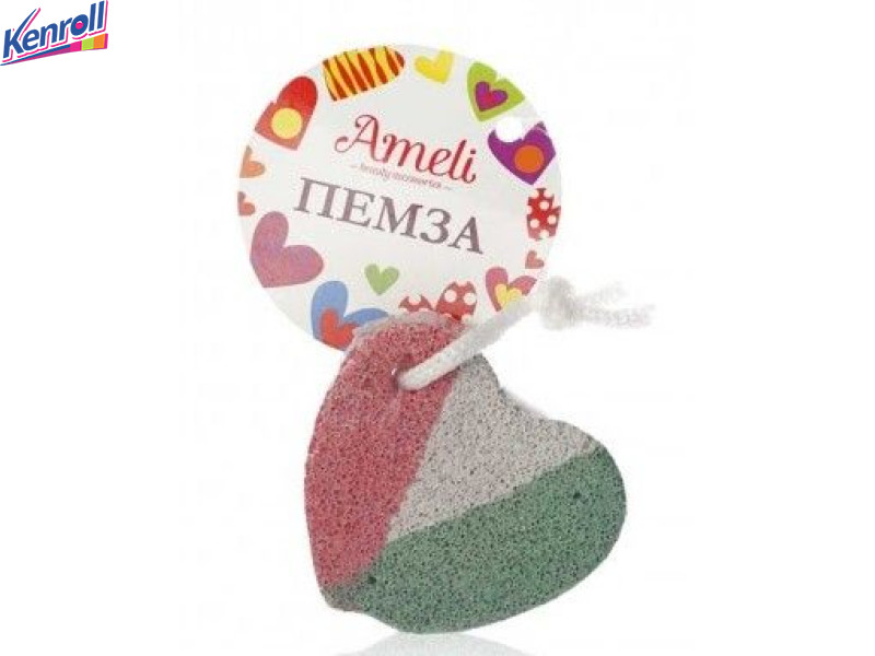 Пемза для педикюра сердечко  1 шт Ameli