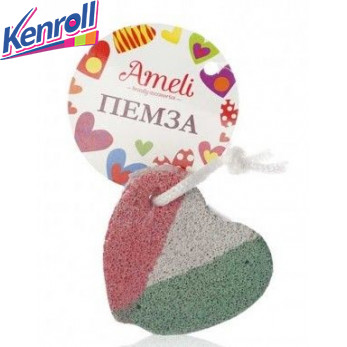 Пемза для педикюра сердечко  1 шт Ameli