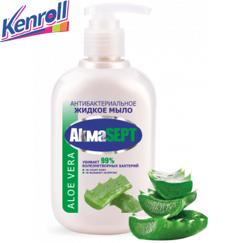 Жидкое мыло  "Aloe Vera" антибактериальное 270мл Akmasept