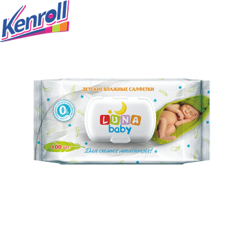 Влажные салфетки LUNA BABY  детские COMFORT 100 шт