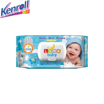 Влажные салфетки LUNA BABY SENSITIVE детские 72 шт