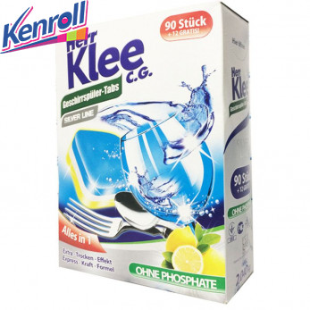 Таблетки для посудомоечных машин Klee Silver Line (90 шт+12 шт)/Германия