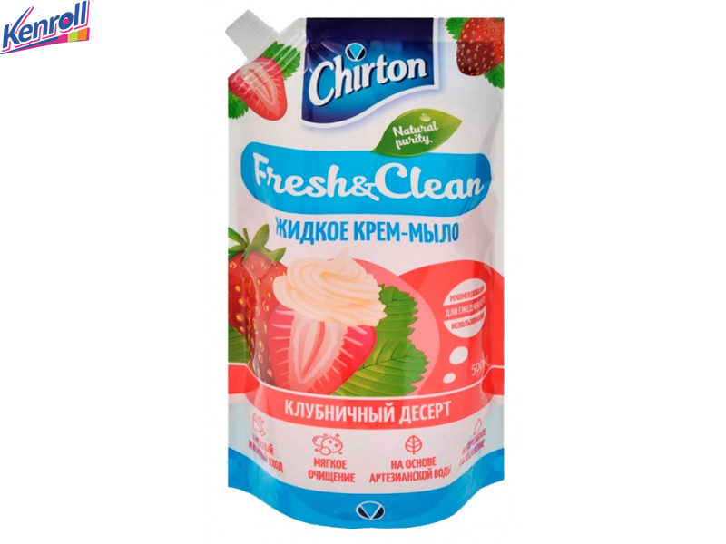 Жидкое крем-мыло Клубничный десерт  Chirton 500 мл