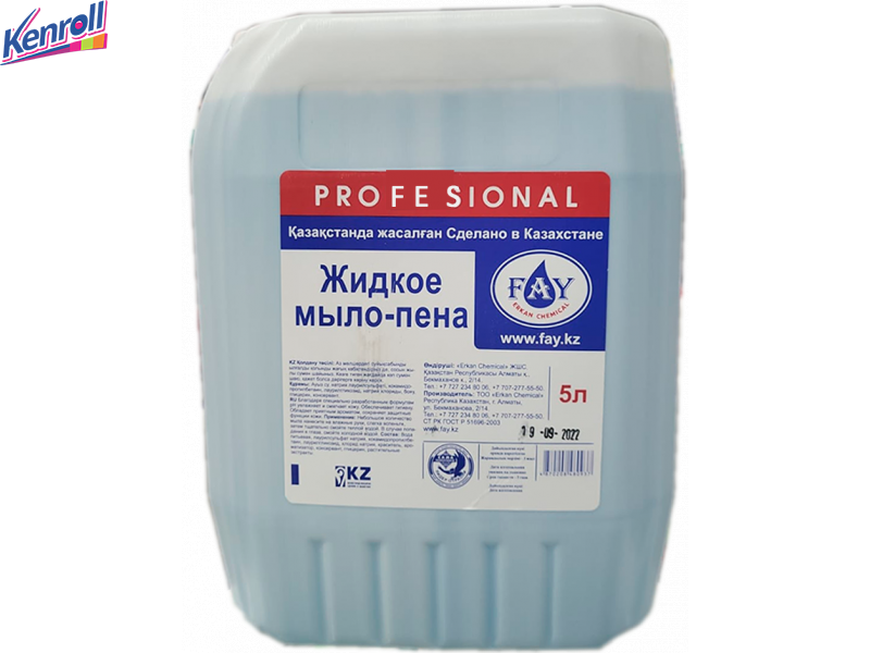 Жидкое мыло-ПЕНА 5 кг  Синее канистра FAY