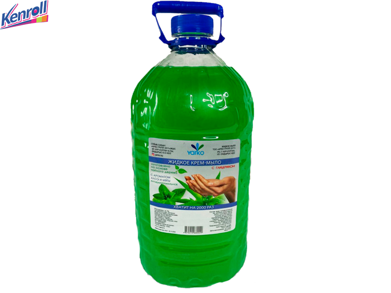 Крем мыло 4,7 л Зеленое Алоэ и Мята YARKO