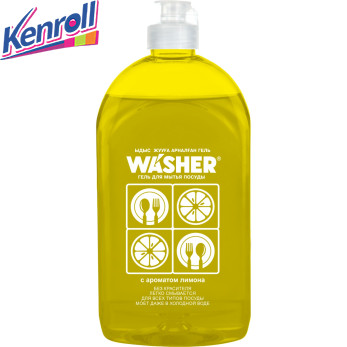 Гель для мытья посуды с ароматом лимона 500 мл/6 "WASHER-D" EFFECT