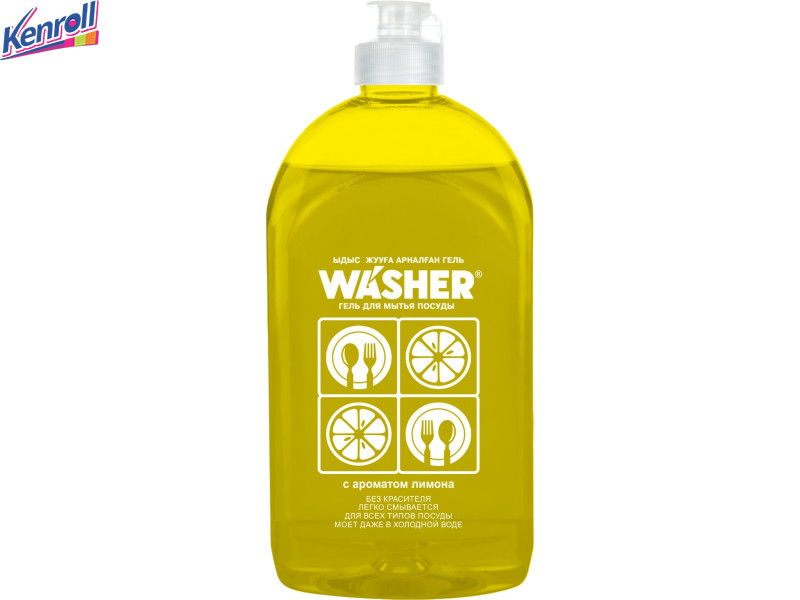 Гель для мытья посуды с ароматом лимона 500 мл/6 "WASHER-D" EFFECT