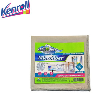 Микрофибра Замша для стёкол, зеркал, оргтехники FRESHOYSE MICROFIBER 30*30 DAMAVIK