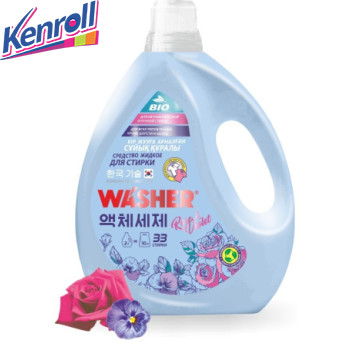 Средство жидкое для стирки Rose&Violet 2 л=5 кг 33 стирки WASHER-W