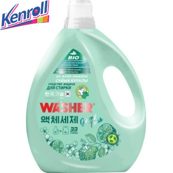 Средство жидкое для стирки Green&Fresh 2л=5кг 33 стирки WASHER-W