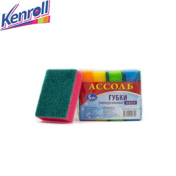 Губка Ассоль 5 шт макси без выемки 105*75*30