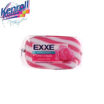 Туалетное крем мыло  Нежный пион (розовое) 1 шт 80 гр  EXXE ДОН