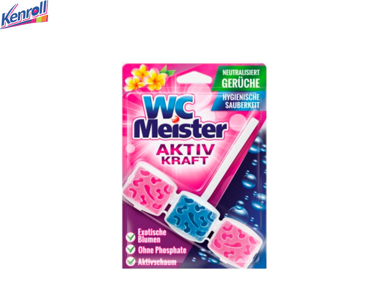 Туалетный блок WC MEISTER Exotic flowers (Экзотические цветы) 45 гр/12 шт  Германия