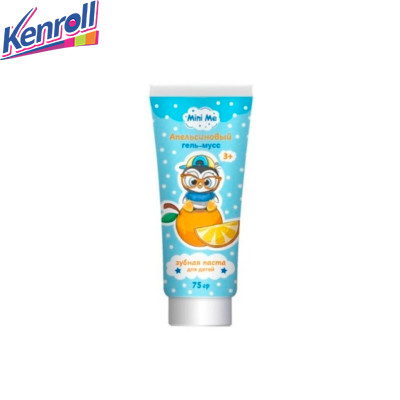 Зубная паста для детей Апельсиновый гель-мусс 3+ 75 гр Mini me ДОН Зубная паста для детей Апельсиновый гель-мусс 3+ 75 гр Mini me ДОН