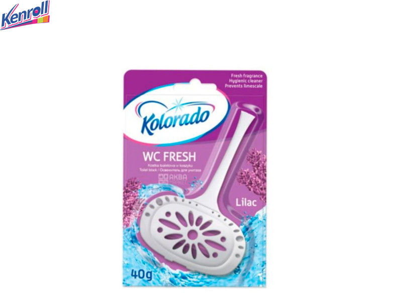  Брусок-подвеска туалетный Kolorado WC FRESH СИРЕНЬ 40 гр  блистер