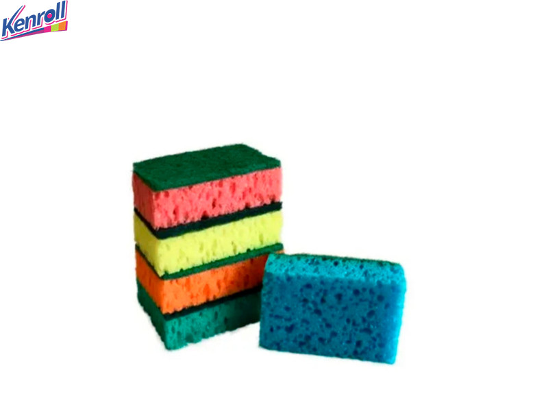 Губки для мытья посуды UNIVERSAL Крупнопористые Суперпенящиеся Износостойкие 5 шт EFFECT