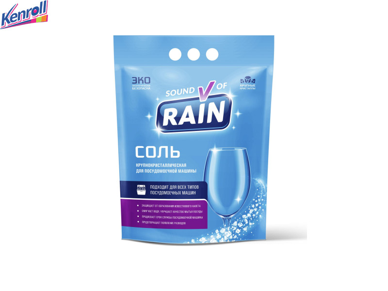 Соль крупнокристаллическая для посудомоечной машины 3 кг/3 RAIN Россия