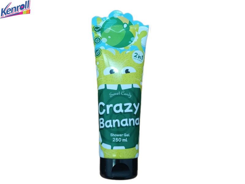 Шампунь+Гель для душа Crazy Banana 250 мл 3+ Sweet Candy