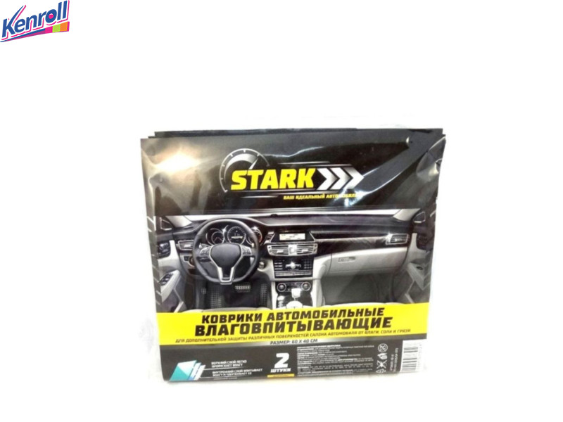 Коврики автомобильные влаговпитывающие, размер 40*60 см 2 штуки STARK Стокист
