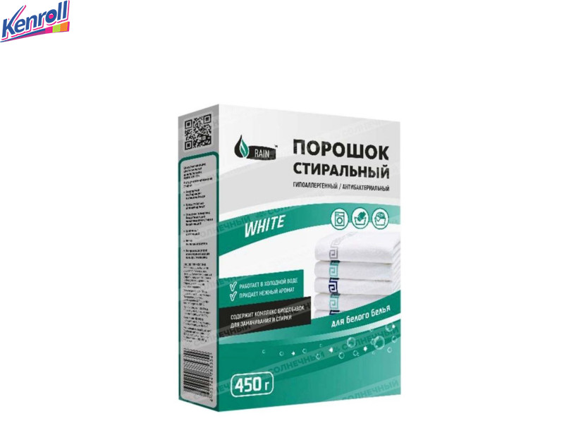 Стиральный порошок WHITE 450 гр/11 шт RAIN