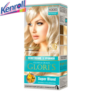 Крем-краска для волос  GLORI'S №1000 Суперблонд Натуральный